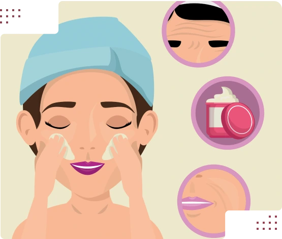 Steps for performing a face and body facial
