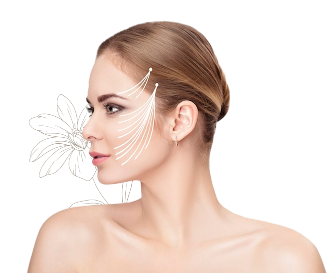 لیفت صورت و ابرو با نخ